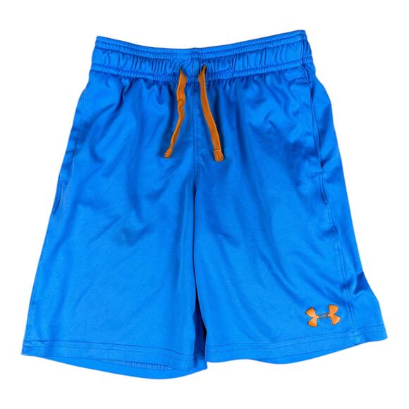Boy's UNDER ARMOUR Blue Loose HeatGear Athletic Shorts Sz YXS - Picture 1 of 11
